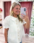 Honey Garden Button Down Top