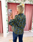 Floral Nellian Ruffle Top
