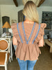 Perfect Day Peplum Top- Mocha