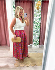 Gardenia Glow Midi Skirt