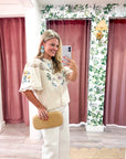 Orchid Whisper Embroidered Top