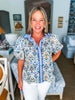 Renaissance Moment Top-Blue