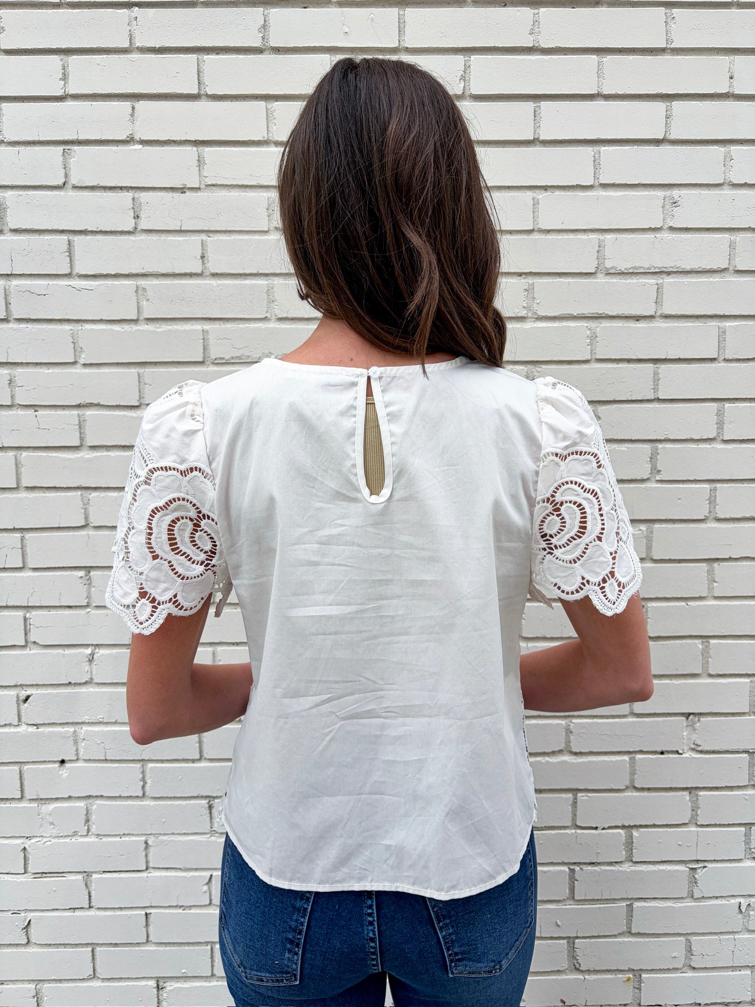 Floral Romance Eyelet Top