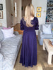 Pinot Sipping Maxi Dress-Navy