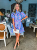 Strolling Through Floral Dress-Periwinkle