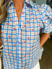 Cherry Check Top