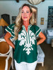 Del Mar Applique Top-Pine