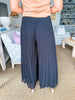 Evening Breeze Pleated Pants- Black