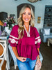 Rosewood Fields Embroidered Top