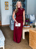 Turning Heads Maxi Dress- Wine