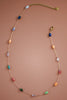 Rainbow Bead Chain Necklace- Multi