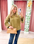 Unhurried Oversized Sweater-Lime Green
