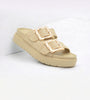 Buckle Time Slip On- Raffia