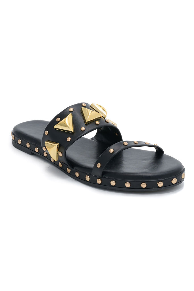 Stepping in Style Sandals- Black