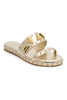 Stepping in Style Sandals- Gold