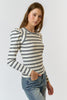 Striped Details Top