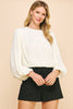 Style Me Pleated Top- White