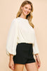 Style Me Pleated Top- White