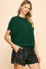 Bring it Back Sweater Top- Forest Green