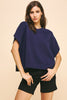 Bring it Back Sweater Top- Navy