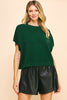 Bring it Back Sweater Top- Forest Green