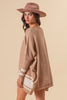 Sports Mode Batwing Sweater- Oatmeal/Ivory