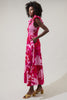 Floral Sunfire Tiered Maxi