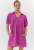 Tennis Time Dress-Magenta