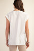 Fashion Flair Detailed Top- Ivory