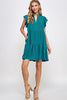 Casual Charm Dress- Dusty Teal