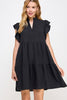 Casual Charm Dress- Black