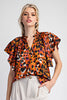 Jungle Jane Blouse Top- Clay