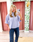 The Classic Swing Sweater-Lavender