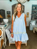 Limoncello Embroidered Mini Dress