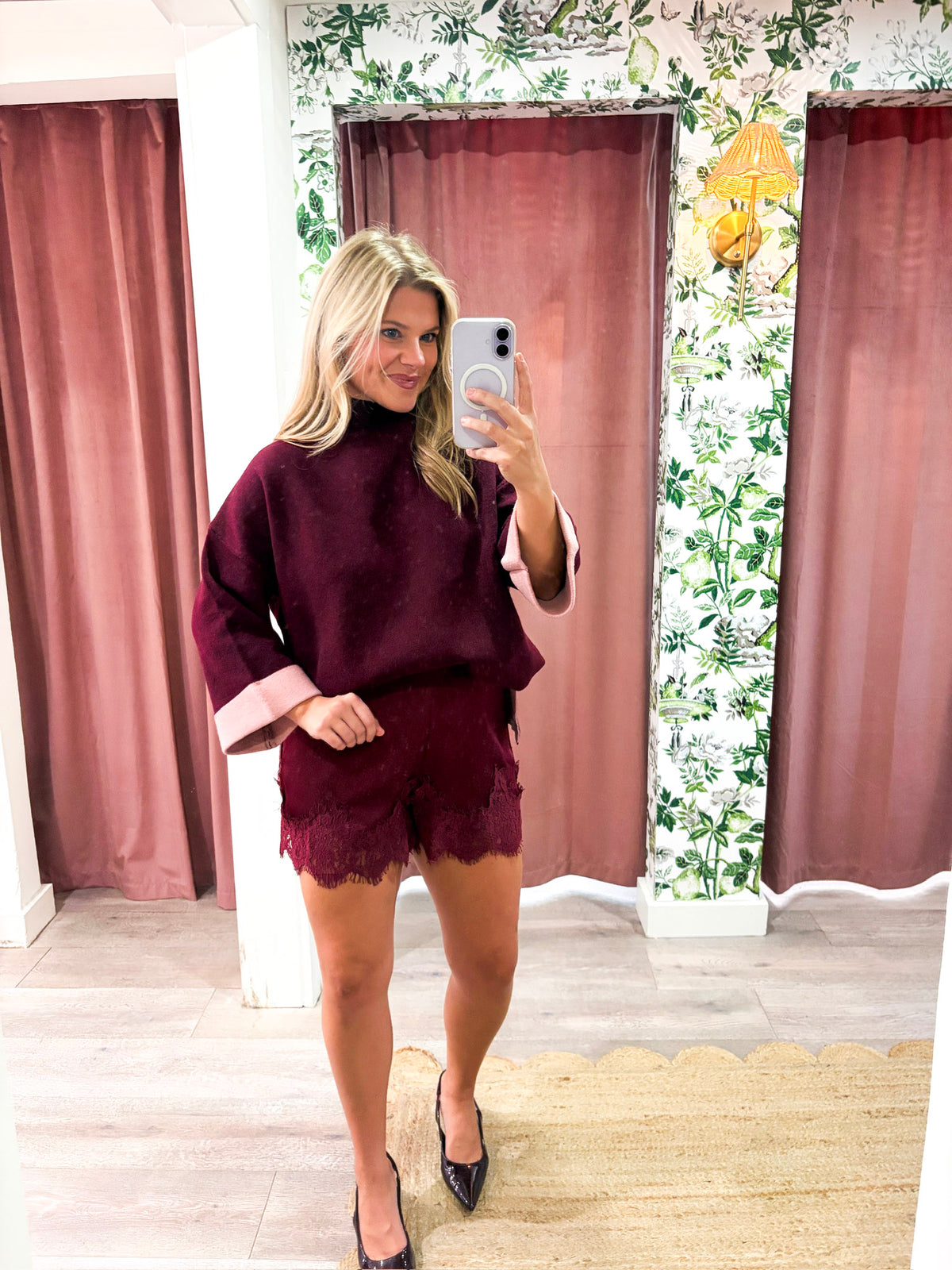 Warmth Edit Sweater-Wine