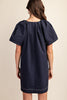 Beyond Words Dress- Navy