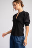 Buttoned Up Top- Black