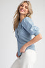 Buttoned Up Top- Denim