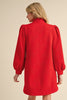 For the Frill Dress- Red