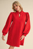 For the Frill Dress- Red