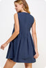 Be My Baby Mini Dress- Navy