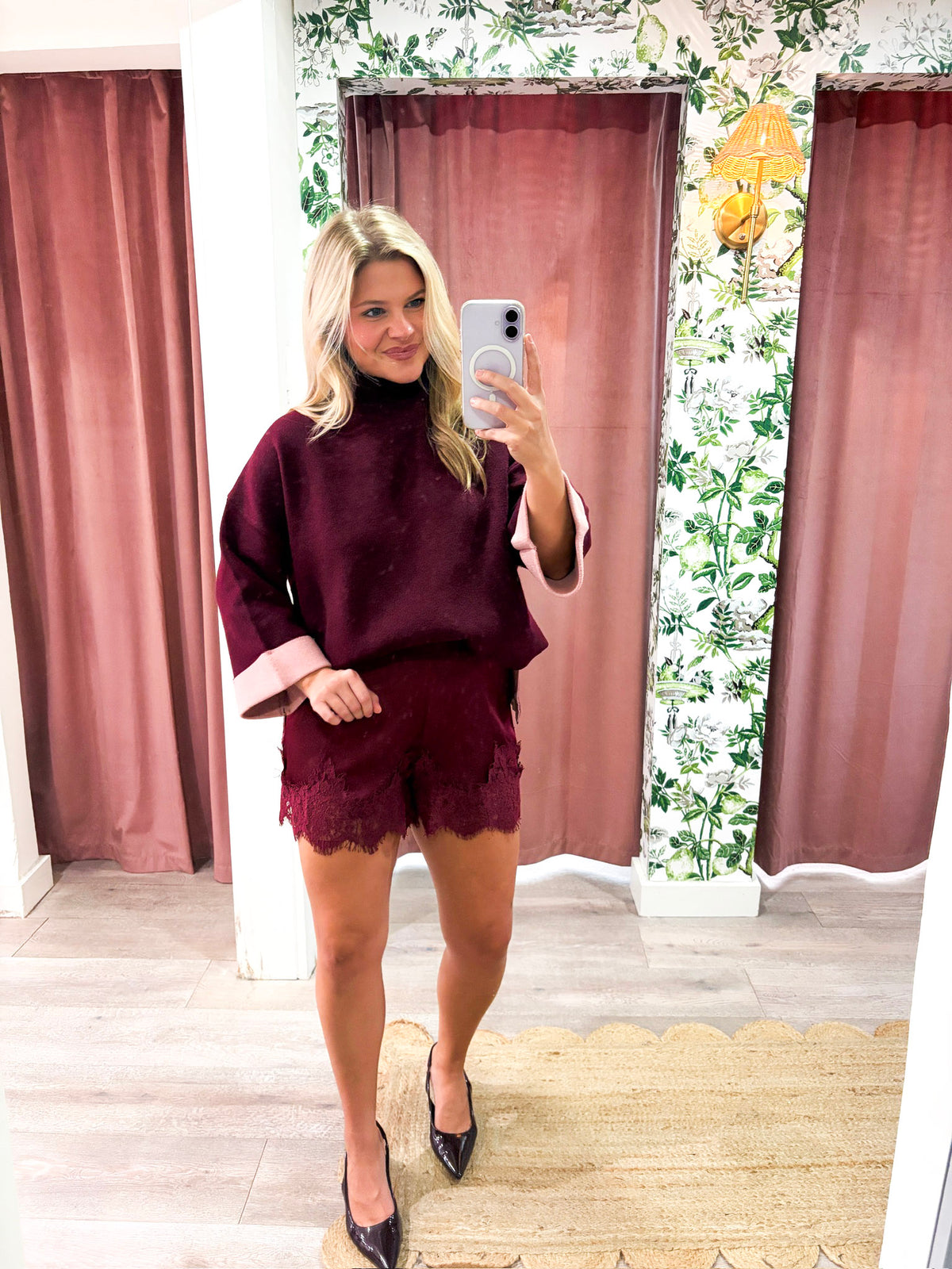 Warmth Edit Sweater-Wine
