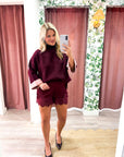 Warmth Edit Sweater-Wine