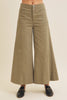 Milan Mornings Wide Leg Pants- Olive