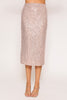 Set-Night Sequin Skirt- Champagne