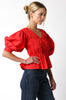 Flirty Girl Top- True Red