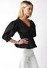 Flirty Girl Top- Black