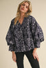 Eclipse Garden Top- Navy