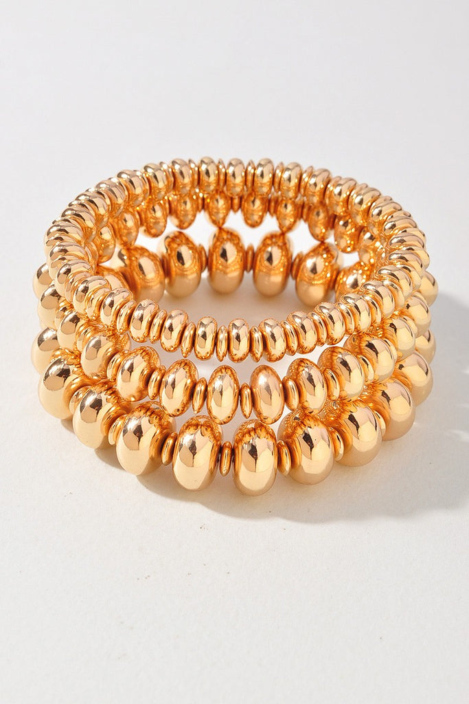 Ball Bead Stretch Bracelet Set