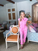 Pink Clouds Denim Jumpsuit